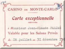 Carte exceptionnelle